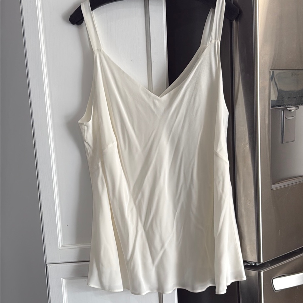 Lafayette 148 New York Cream Silk Camisole